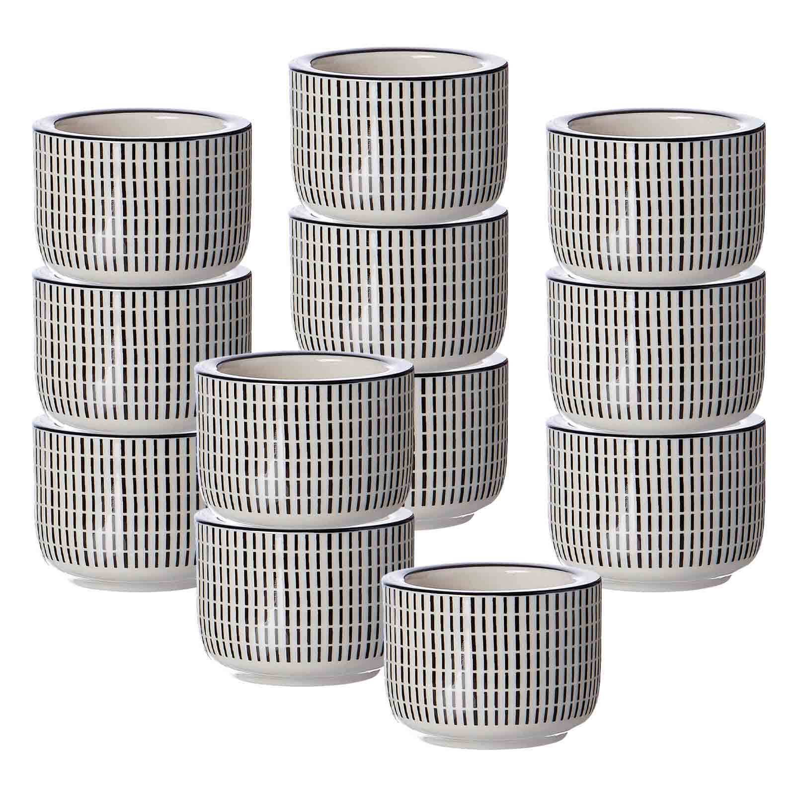 Ritzenhoff & Breker Teelichthalter Takeo Stripes &oslash; 6 cm 12er Set 