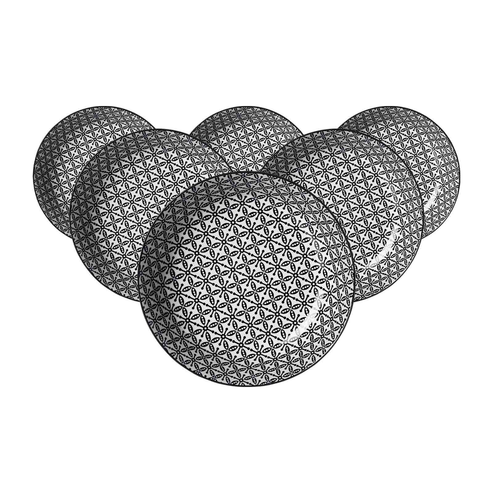 Ritzenhoff & Breker Suppenteller Takeo Leaves &oslash; 20,5 cm 6er Set 