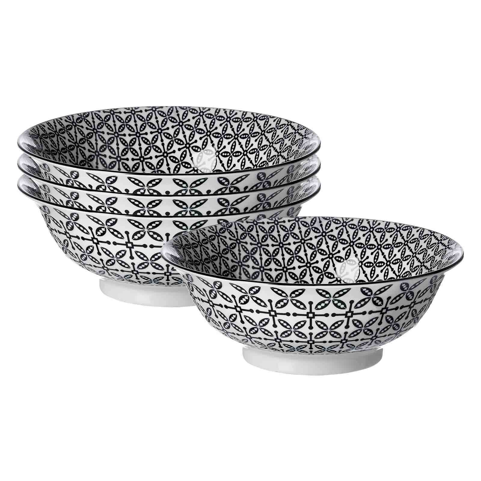 Ritzenhoff & Breker Servierschalen Takeo Leaves &oslash; 21 cm 4er Set 