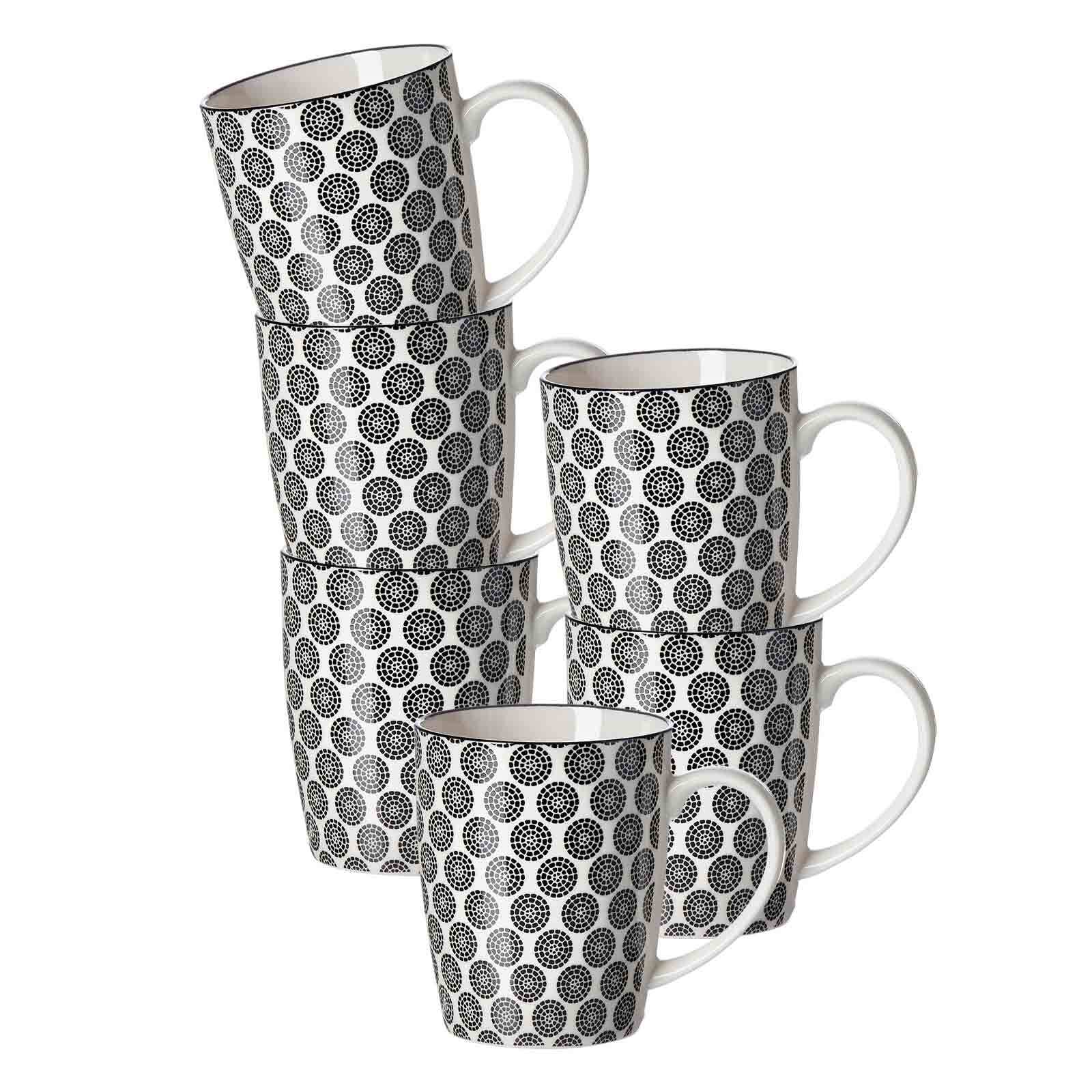 Ritzenhoff & Breker Henkelbecher Takeo Circles 350 ml 6er Set 