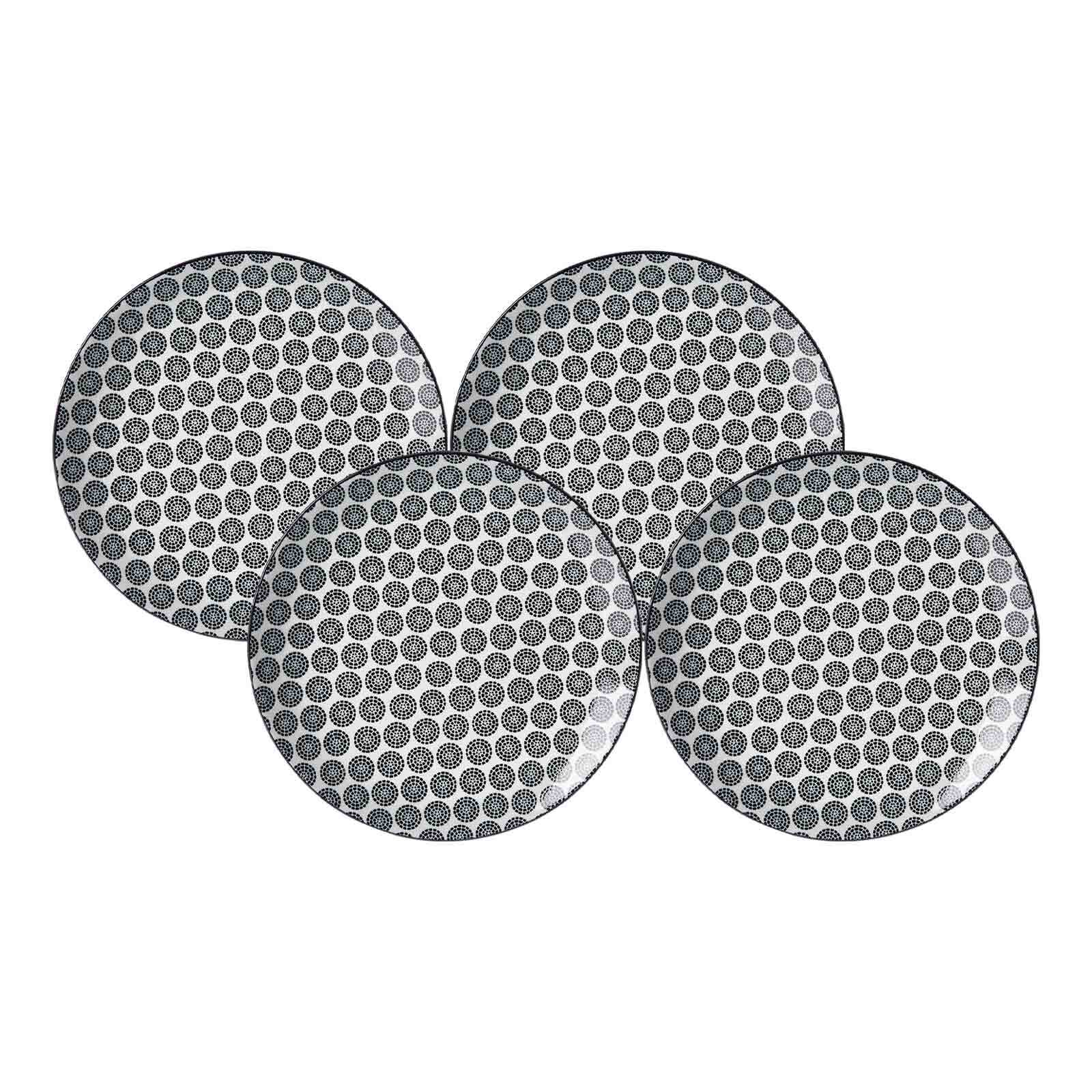 Ritzenhoff & Breker Dessertteller Takeo Circles &oslash; 21,5 cm 4er Set 