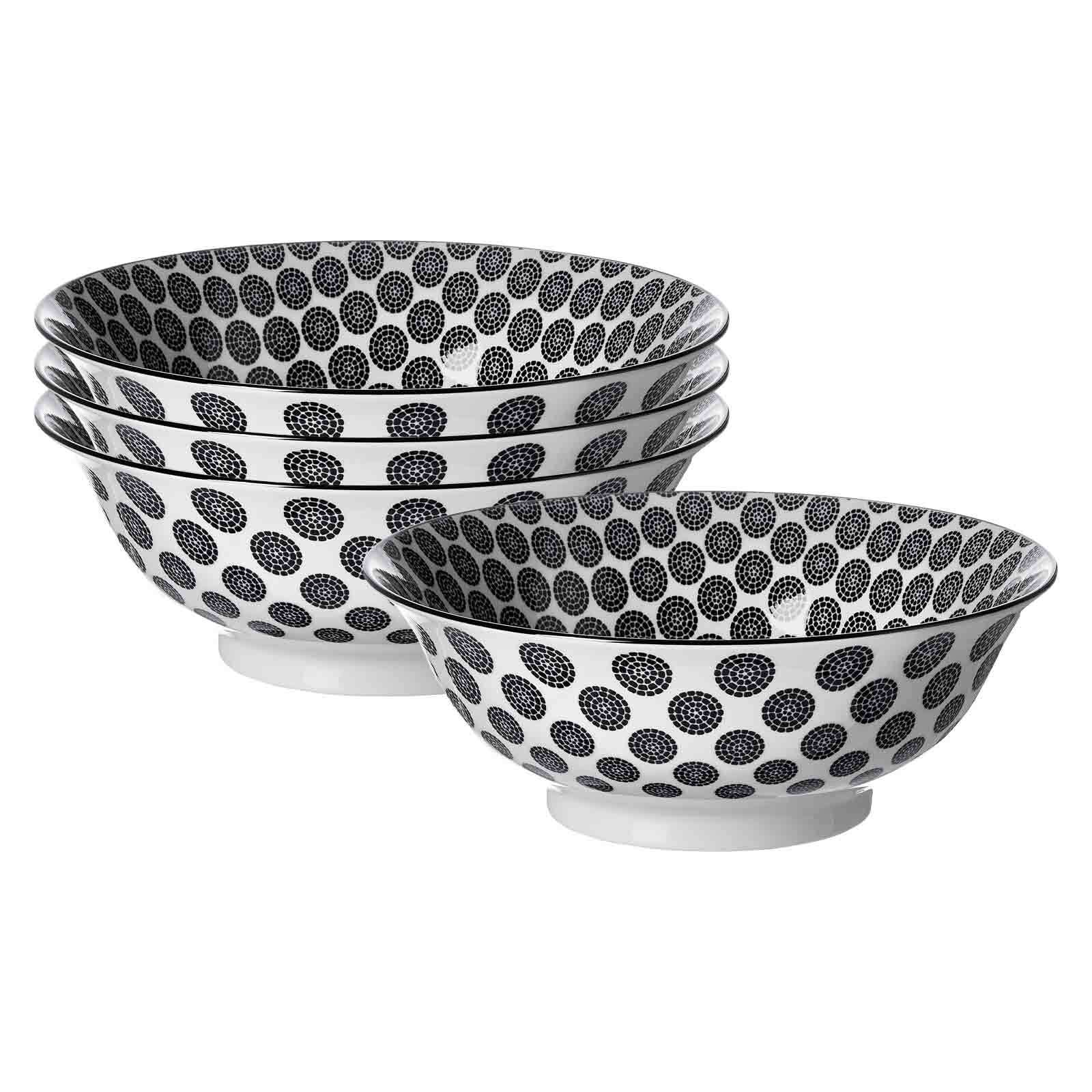 Ritzenhoff & Breker Servierschalen Takeo Circles &oslash; 21 cm 4er Set 