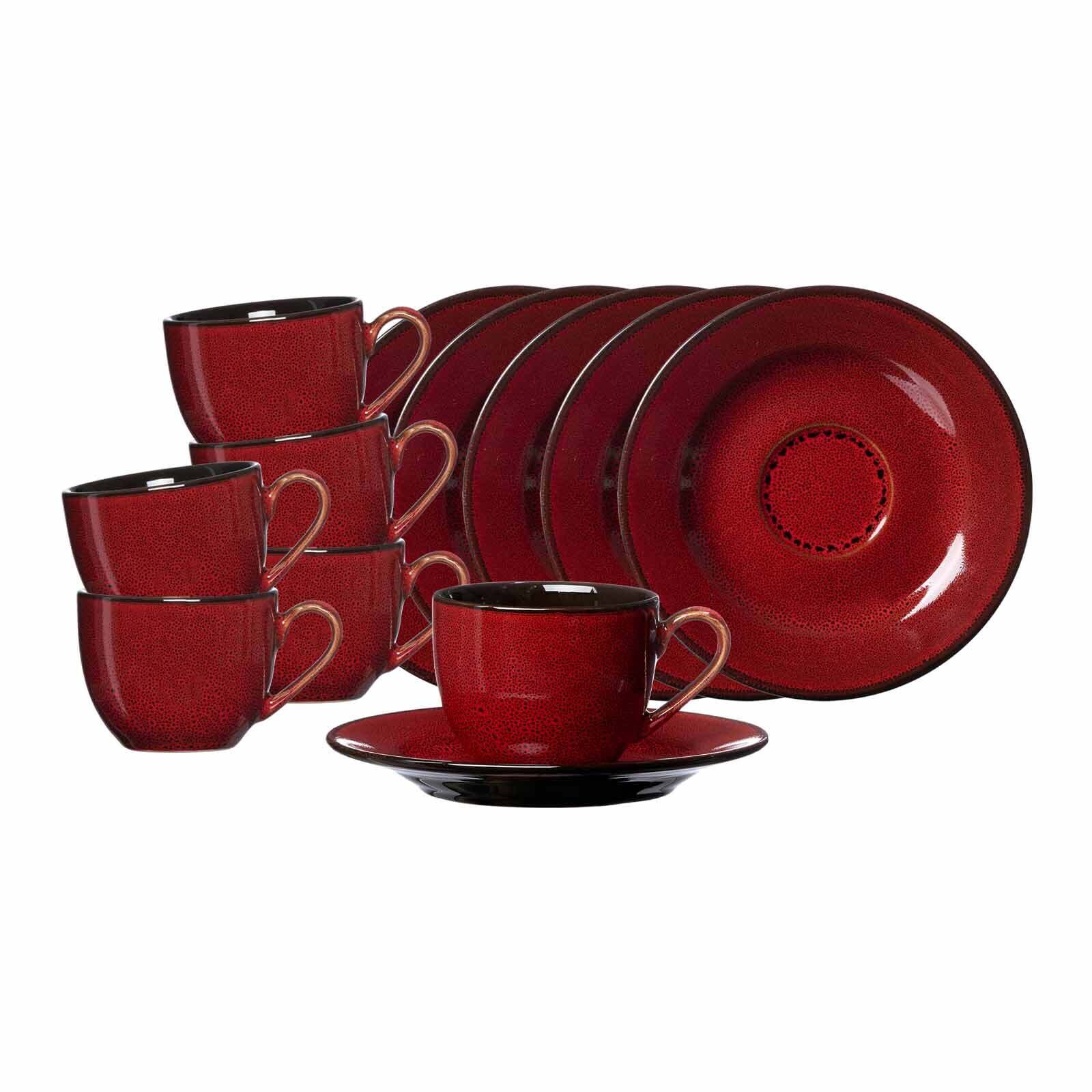 Espressotassen mit Untertassen Gambia  6er Set