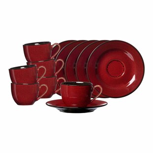 Ritzenhoff & Breker Espressotassen mit Untertassen Gambia 90 ml 6er Set 