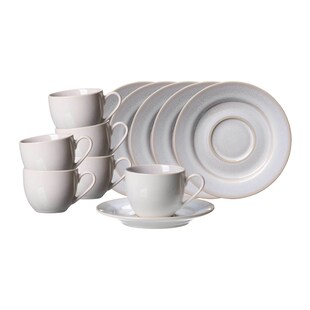 Ritzenhoff & Breker Espressotassen mit Untertassen Laredo 90 ml 6er Set 