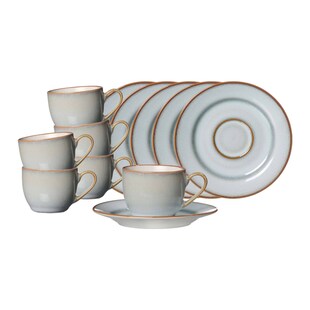 Ritzenhoff & Breker Espressotassen mit Untertassen Portofino 90 ml 6er Set 