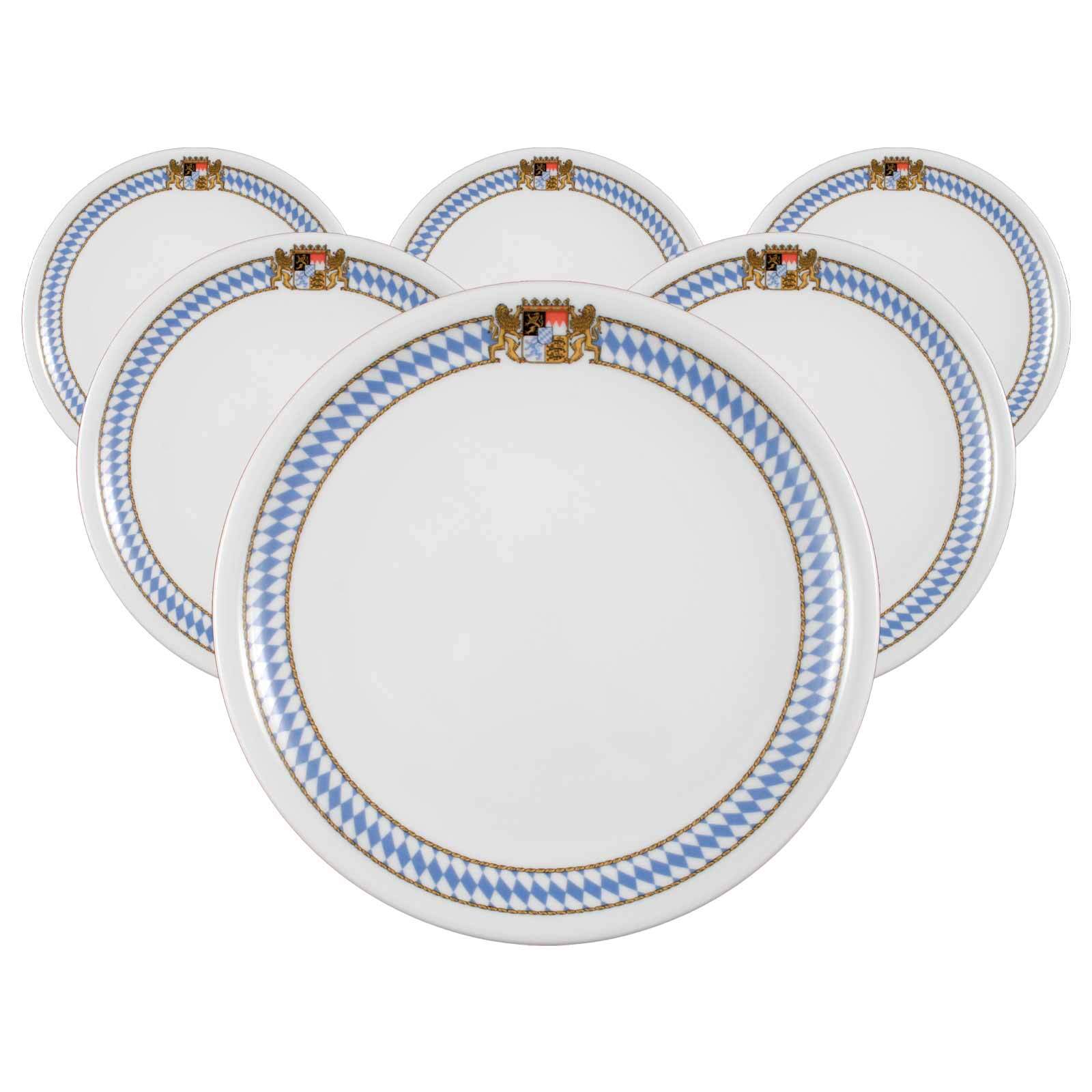 Seltmann Weiden Speiseteller Compact Bayern &oslash; 25,4 cm 6er Set 