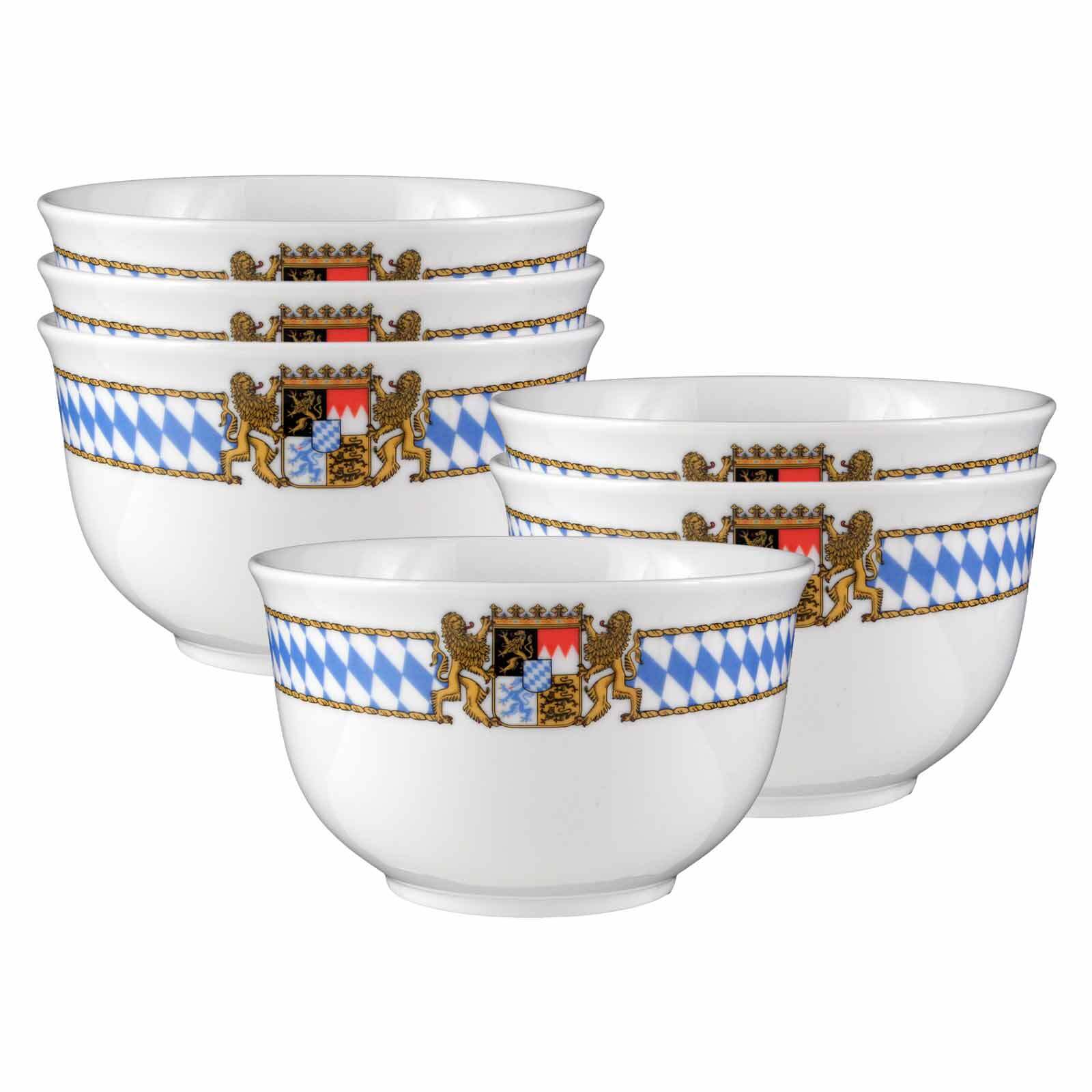 Seltmann Weiden M&uuml;slischalen Compact Bayern &oslash; 12,7 cm 6er Set 