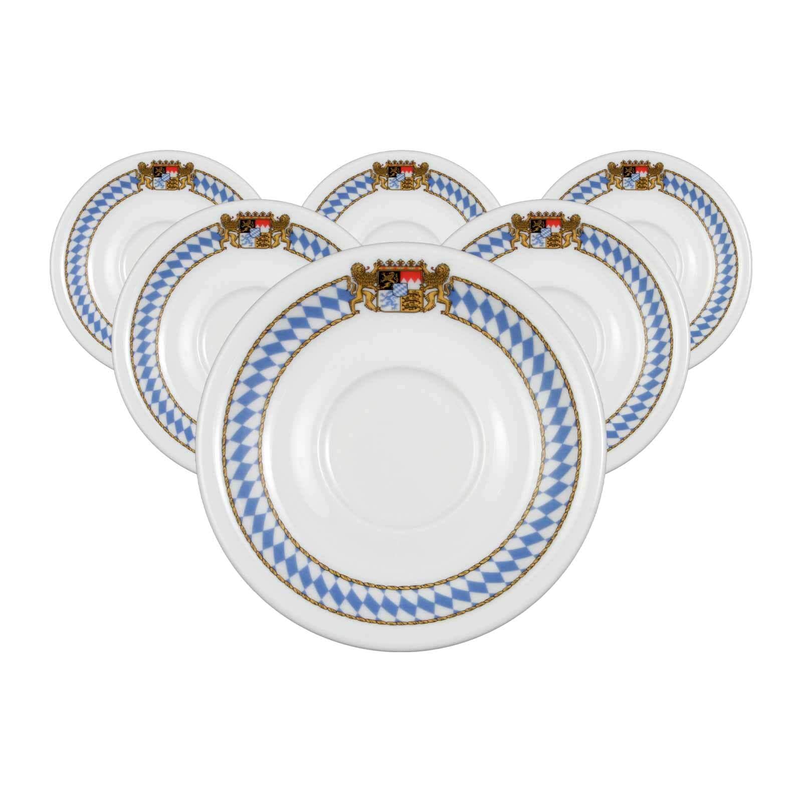 Seltmann Weiden Kaffeeuntertassen Compact Bayern &oslash; 14,7 cm 6er Set 