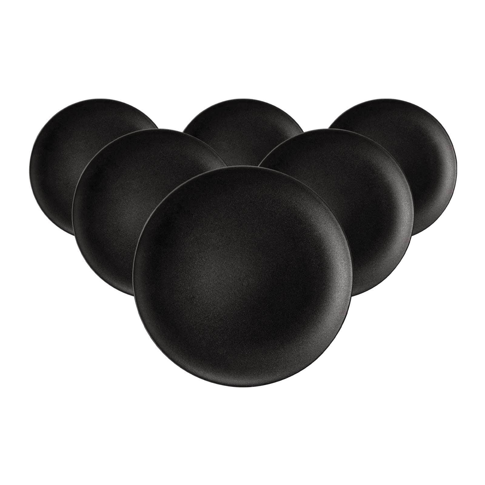 Seltmann Weiden Brotteller Liberty Velvet Black &oslash; 17,7 cm 6er Set 