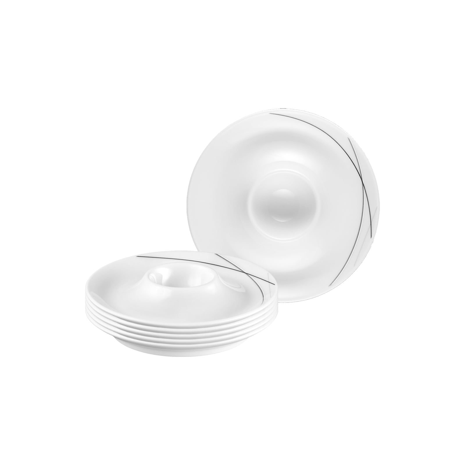 Seltmann Weiden Eierbecher mit Ablage Trio Highline &oslash; 12,5 cm 6er Set 