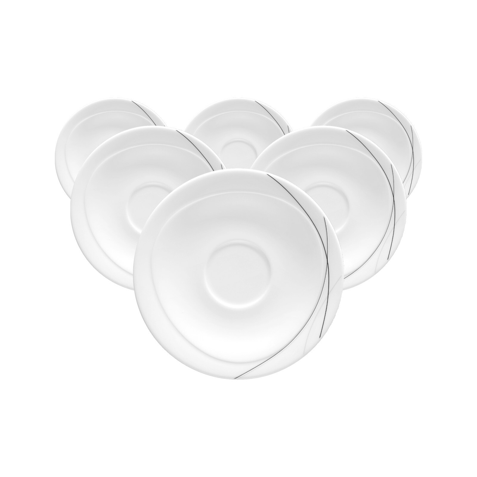 Frühstücksuntertassen Trio Highline ø 17,5 cm 6er Set