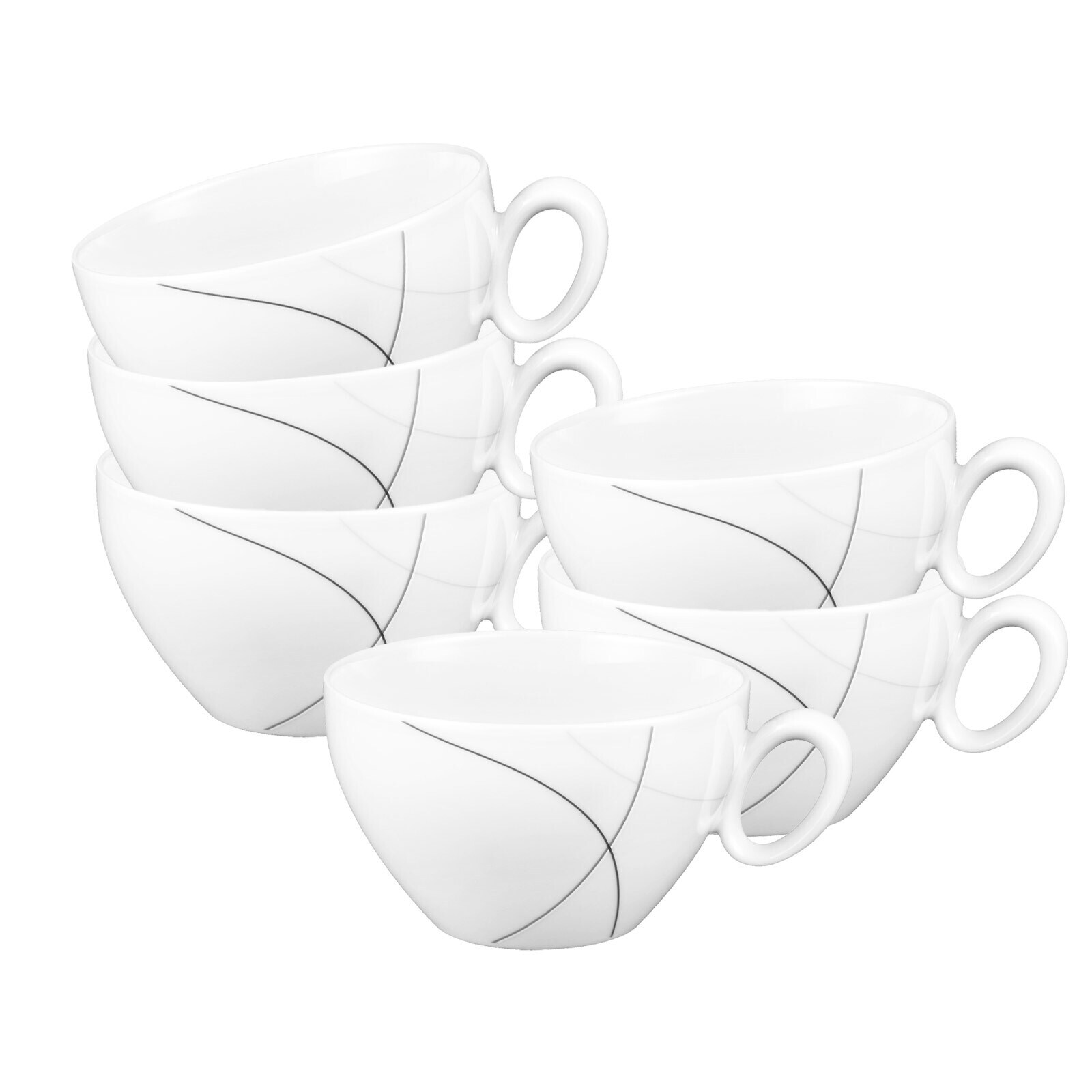 Frühstückstassen Trio Highline  6er Set