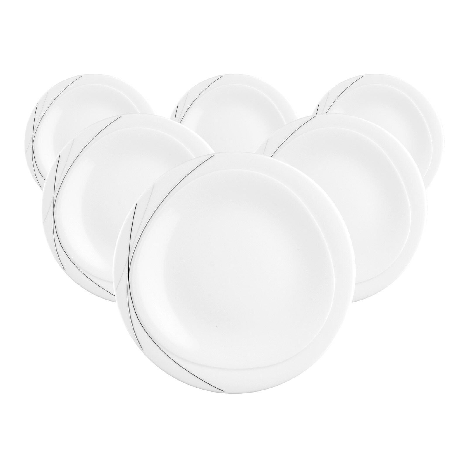 Seltmann Weiden Fr&uuml;hst&uuml;cksteller Trio Highline &oslash; 23 cm 6er Set 