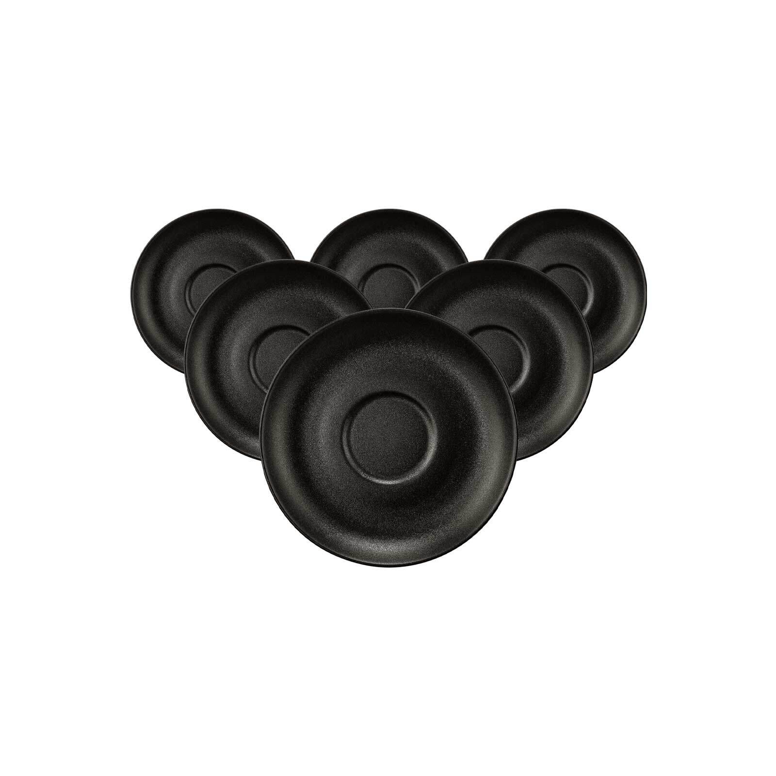 Seltmann Weiden Teeuntertassen Liberty Velvet Black &oslash; 13 cm 6er Set 