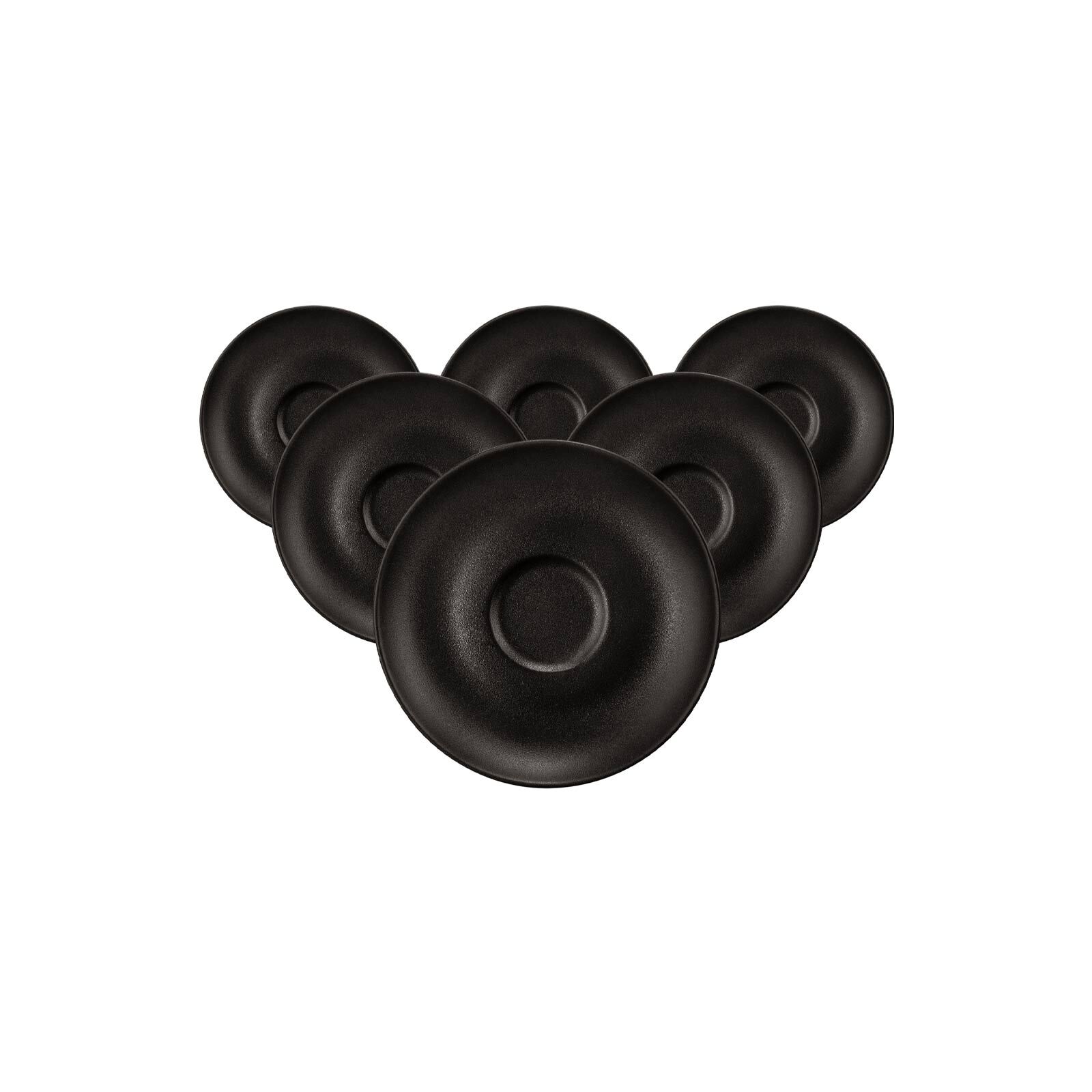 Seltmann Weiden Espressountertassen Liberty Velvet Black &oslash; 11,9 cm 6er Set 