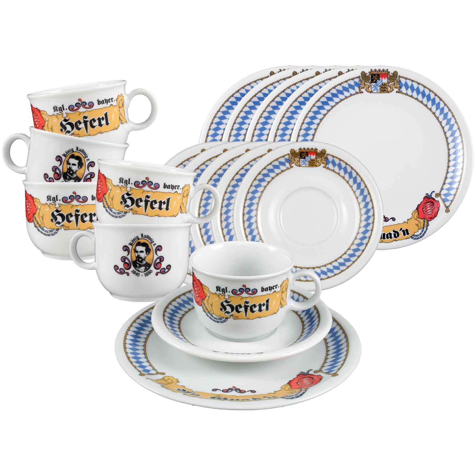 Seltmann Weiden Kaffeeservice Compact Bayern 18er Set 