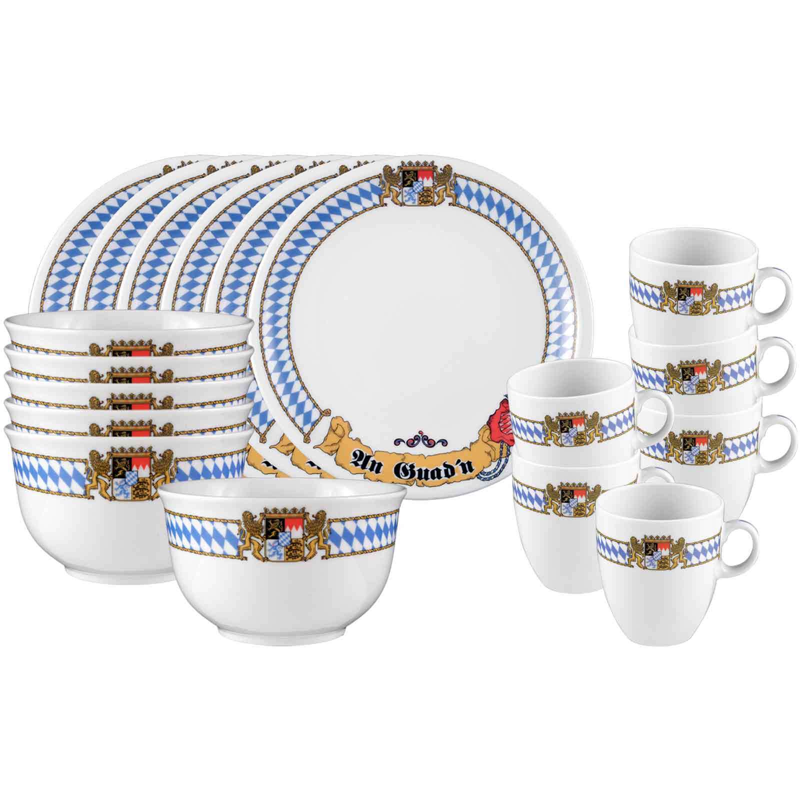 Seltmann Weiden Fr&uuml;hst&uuml;cks-Set Compact Bayern 18er Set 