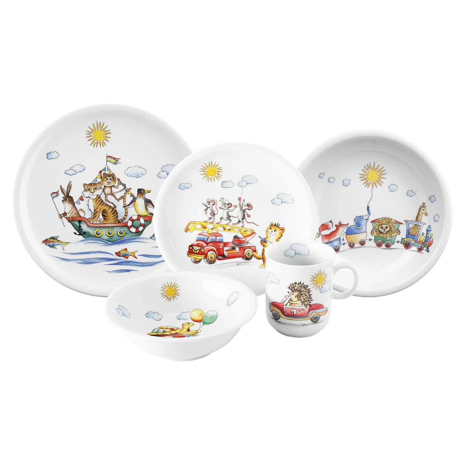 Kindergeschirr Set Compact Flinke Flitzer 5er Set
