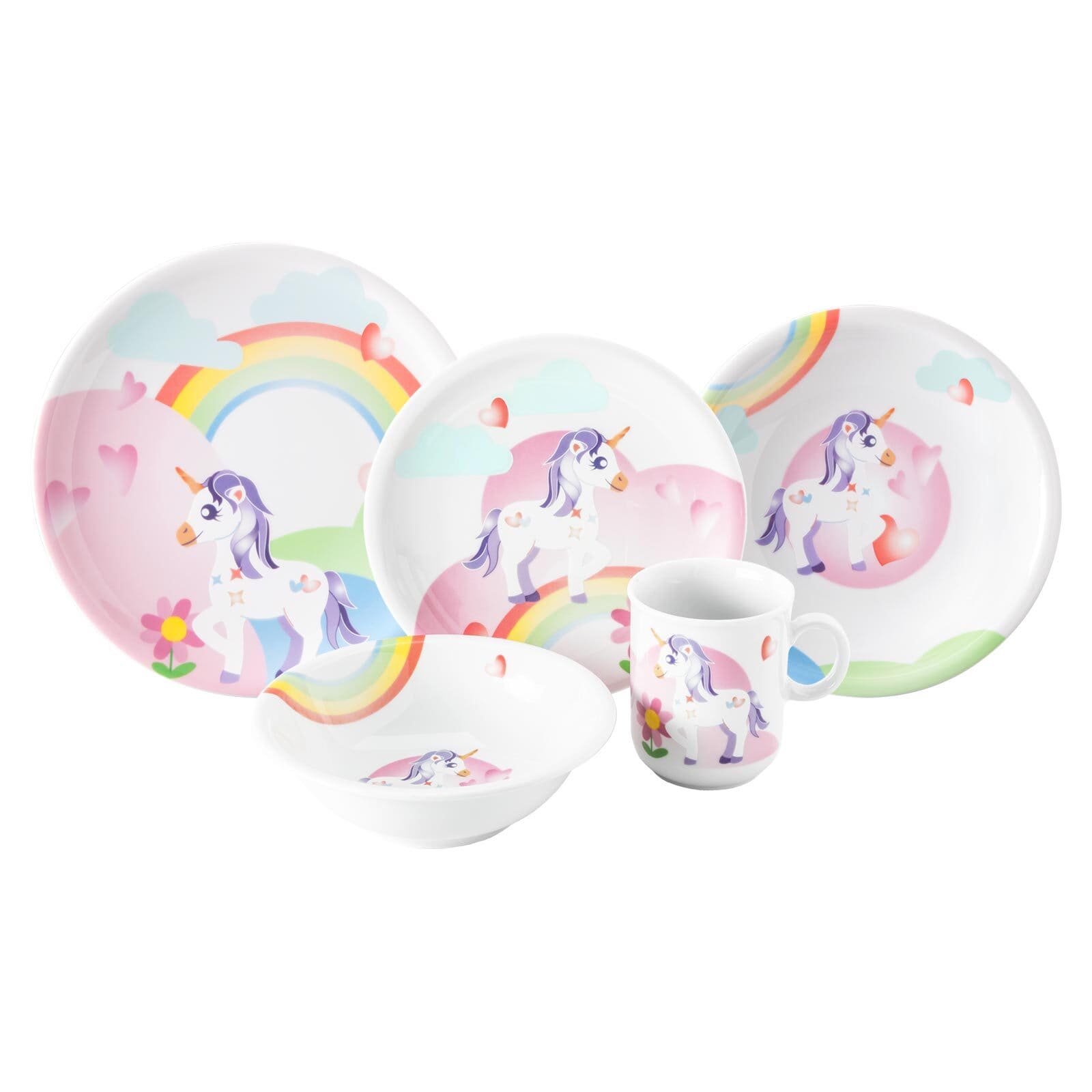 Seltmann Weiden Kindergeschirr Set Compact Mein kleines Einhorn 5er Set 