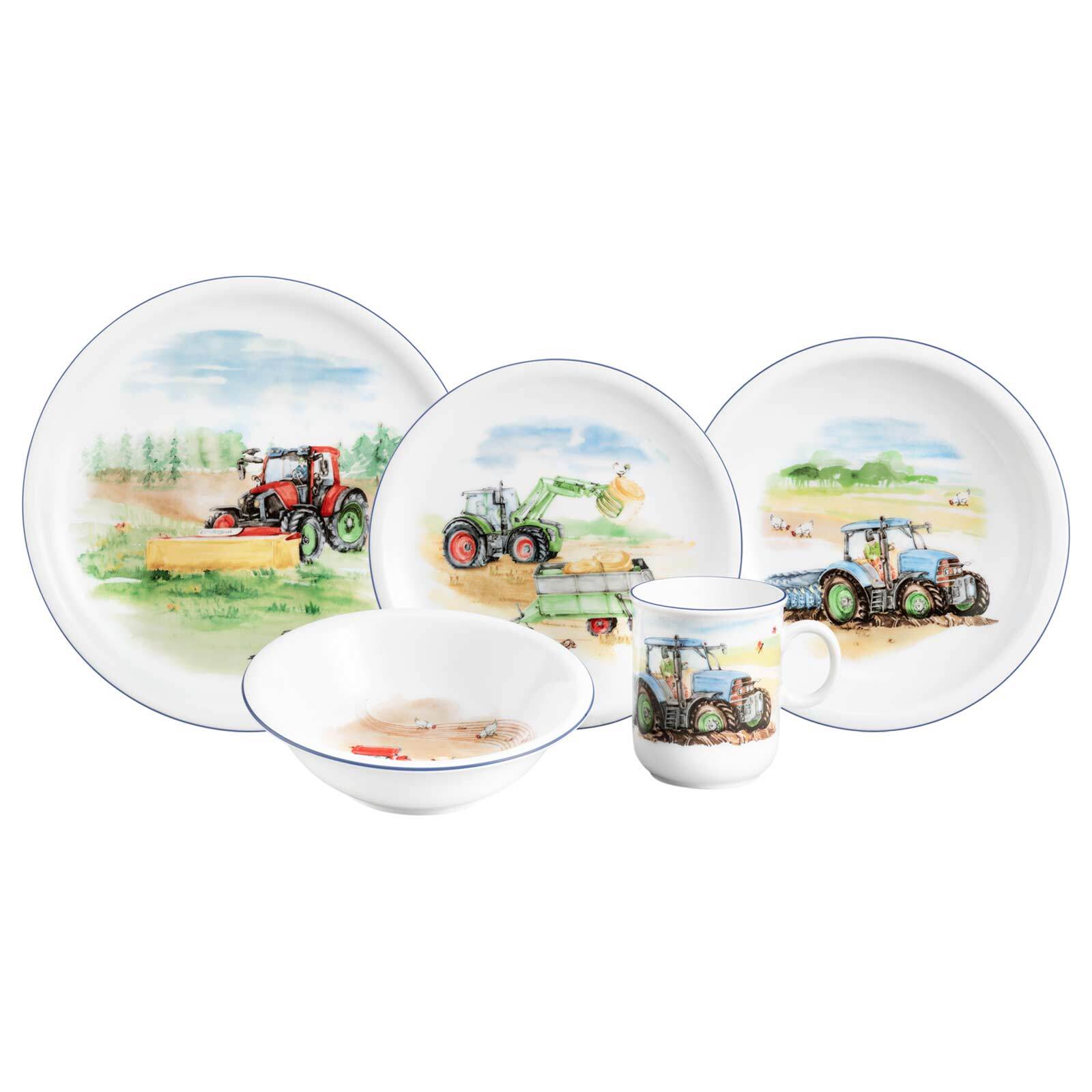 Seltmann Weiden Kindergeschirr Set Compact Mein Traktor 5er Set 