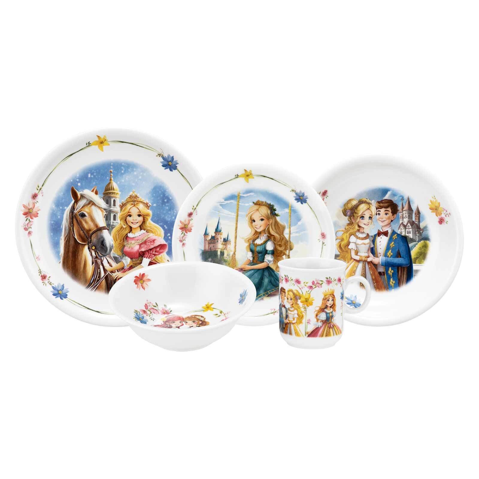 Kindergeschirr Set Compact Prinzessin 5er Set