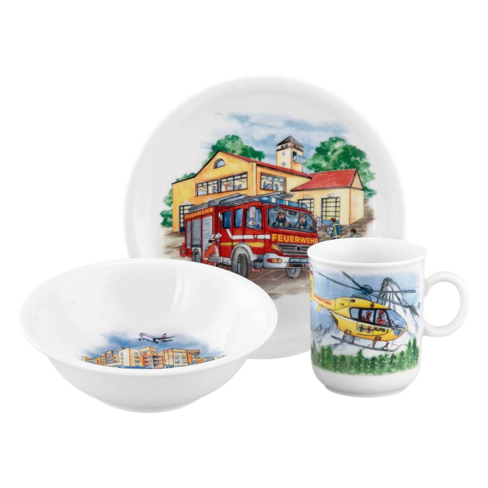 Kindergeschirr Set Compact Blaulicht 3er Set