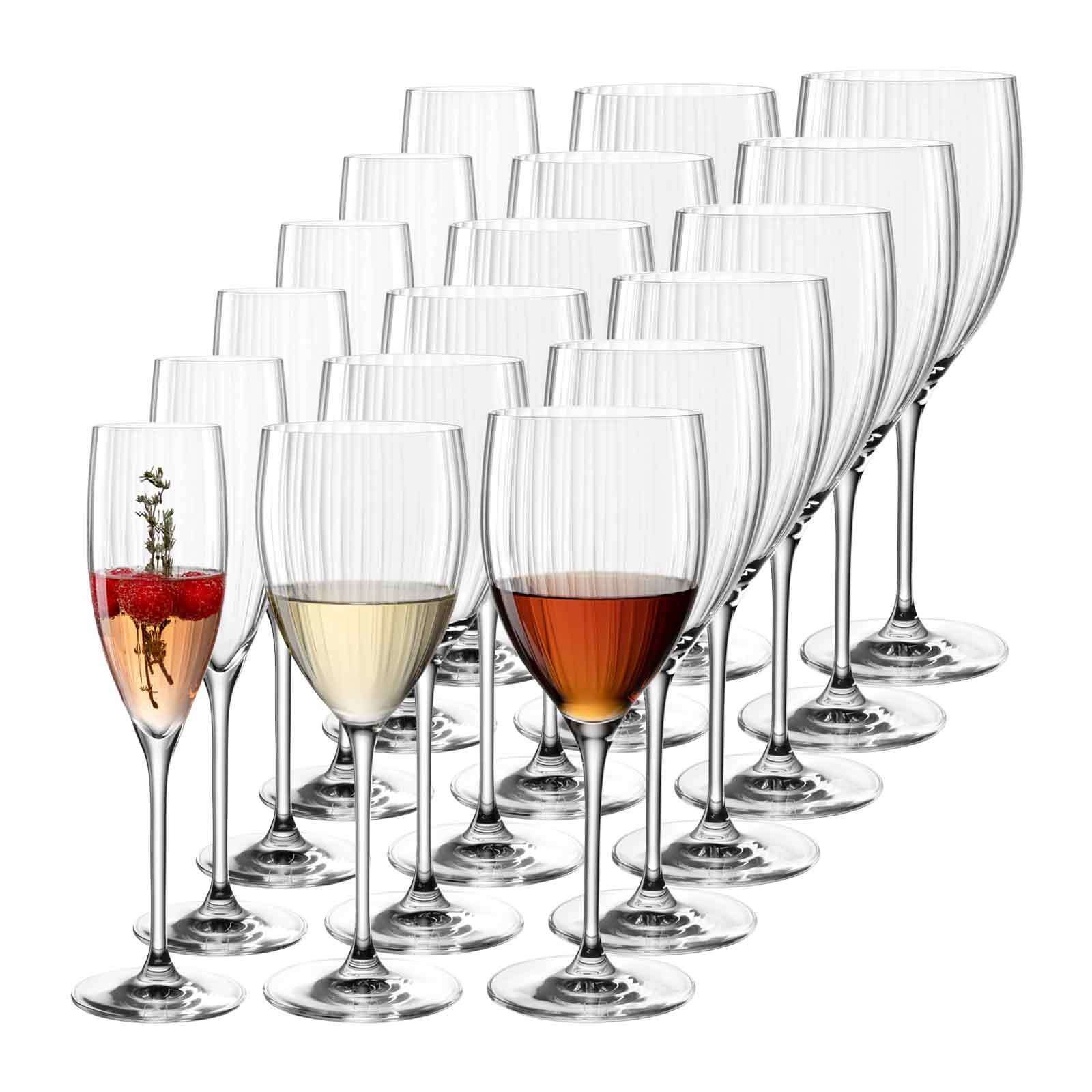Leonardo Wein- und Sektgl&auml;ser Set Poesia 18er Set 