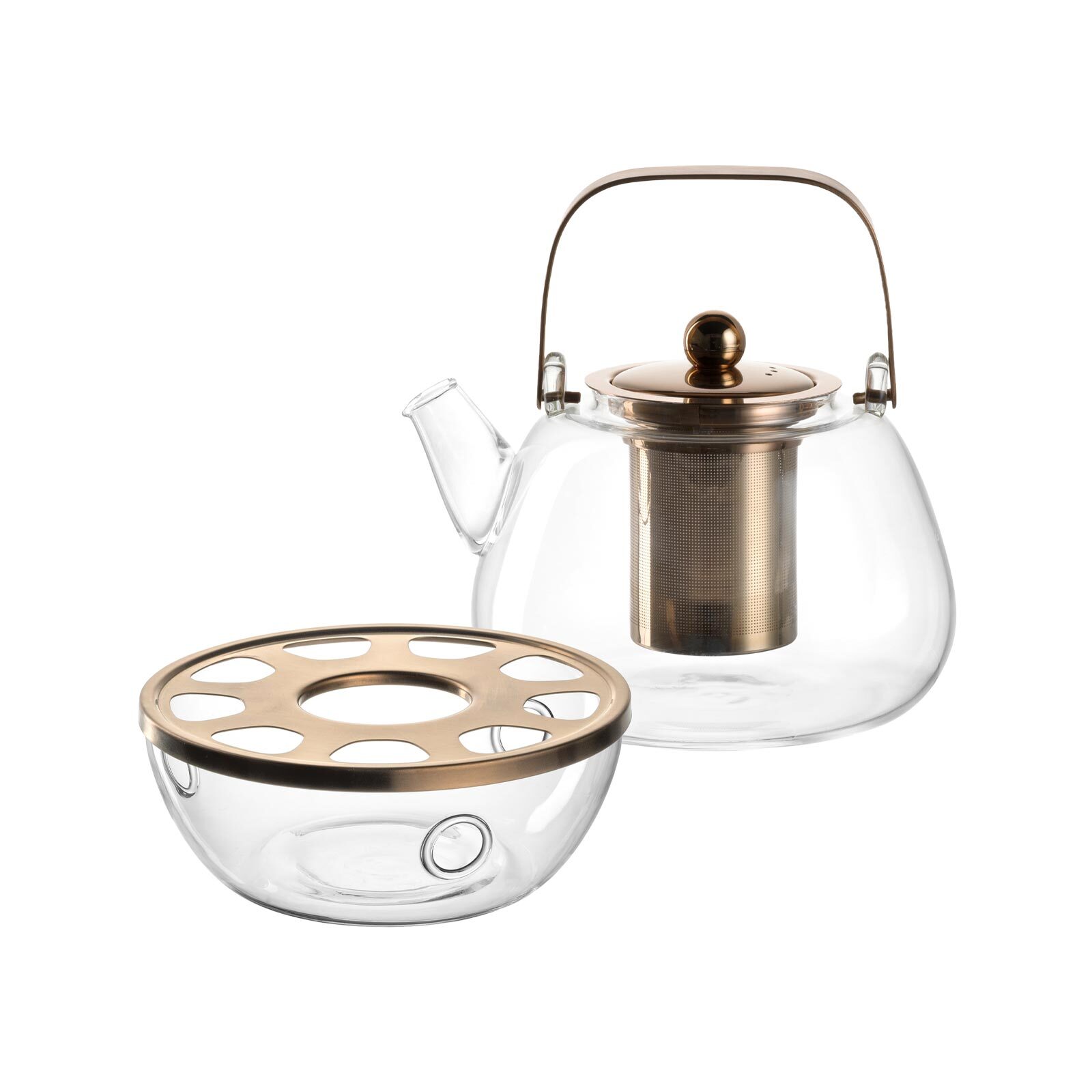 Leonardo Teekanne mit Metallhenkel + St&ouml;vchen T&egrave; Per Te 1,2 Liter 