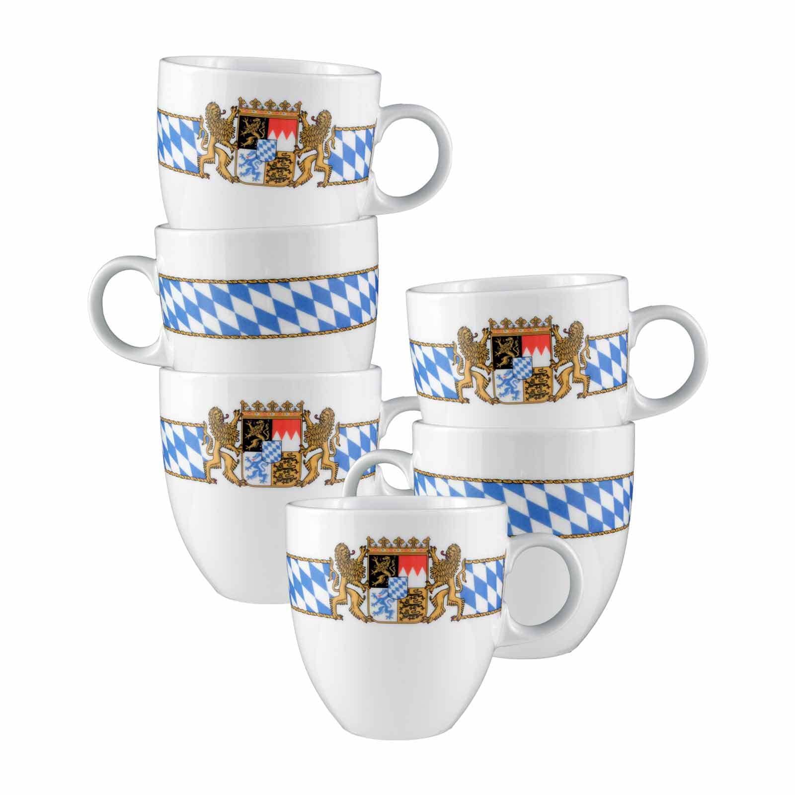 Seltmann Weiden Becher Compact Bayern 0,5 l 6er Set 