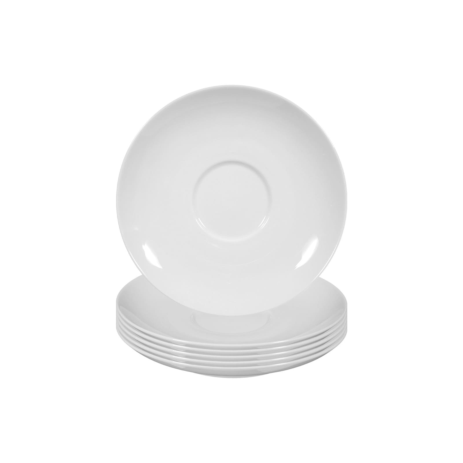 Seltmann Weiden Milchkaffeeuntertassen Rondo/Liane &oslash; 16 cm 6er Set 