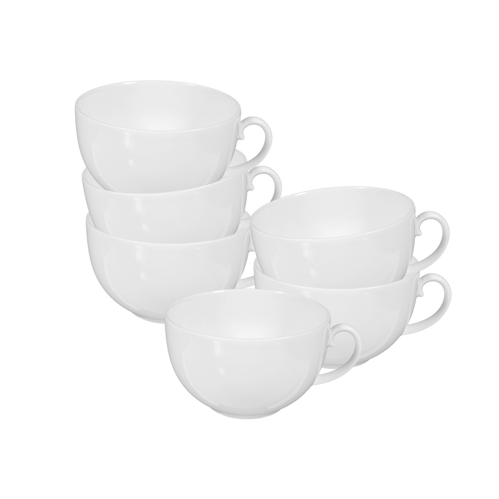 Milchkaffeetassen Rondo/Liane  6er Set