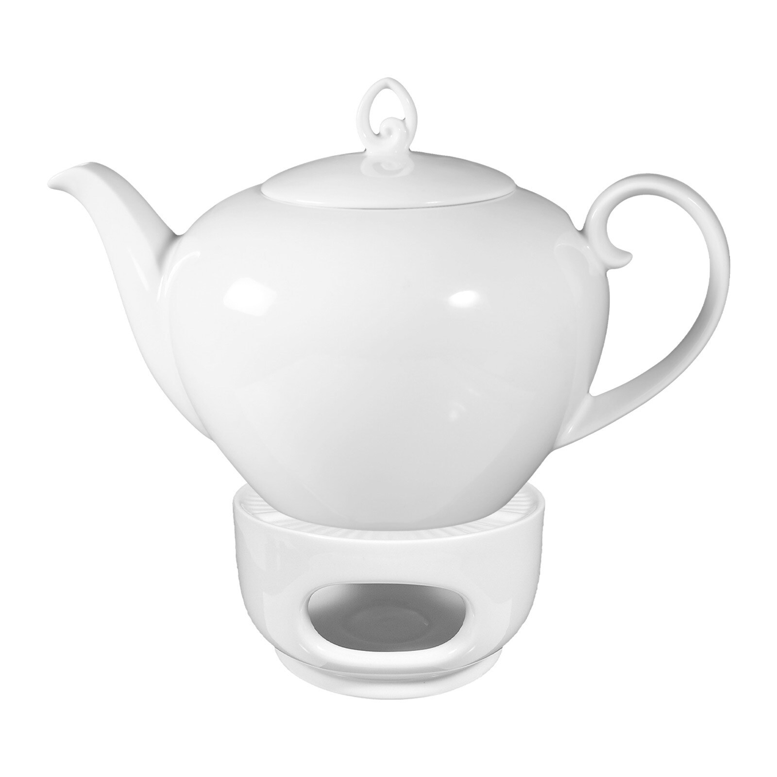 Teekanne mit Stövchen Rondo/Liane 1,1 Liter 2er Set