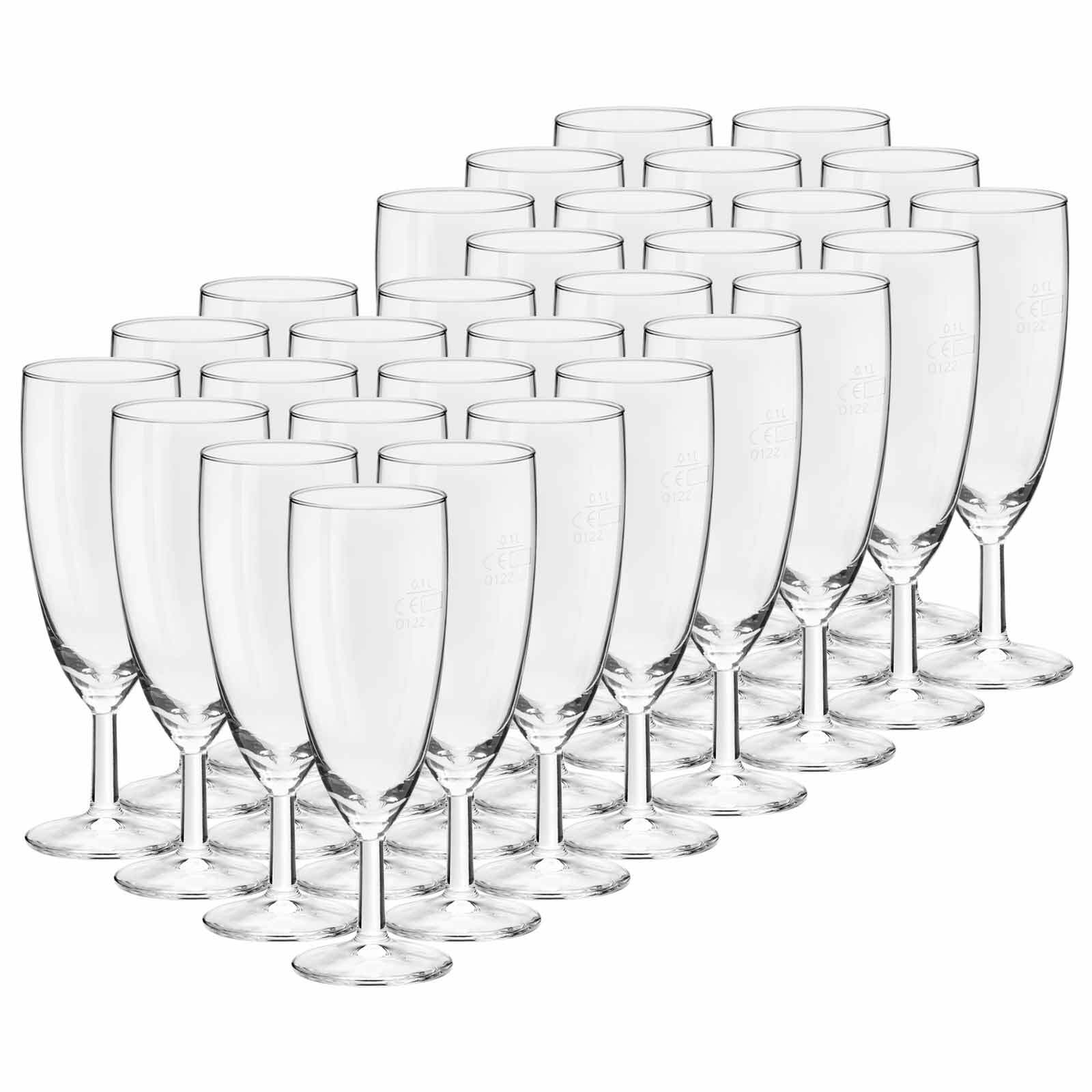 Van Well Sektgl&auml;ser geeicht Royalty 0,1 l 30er Set 