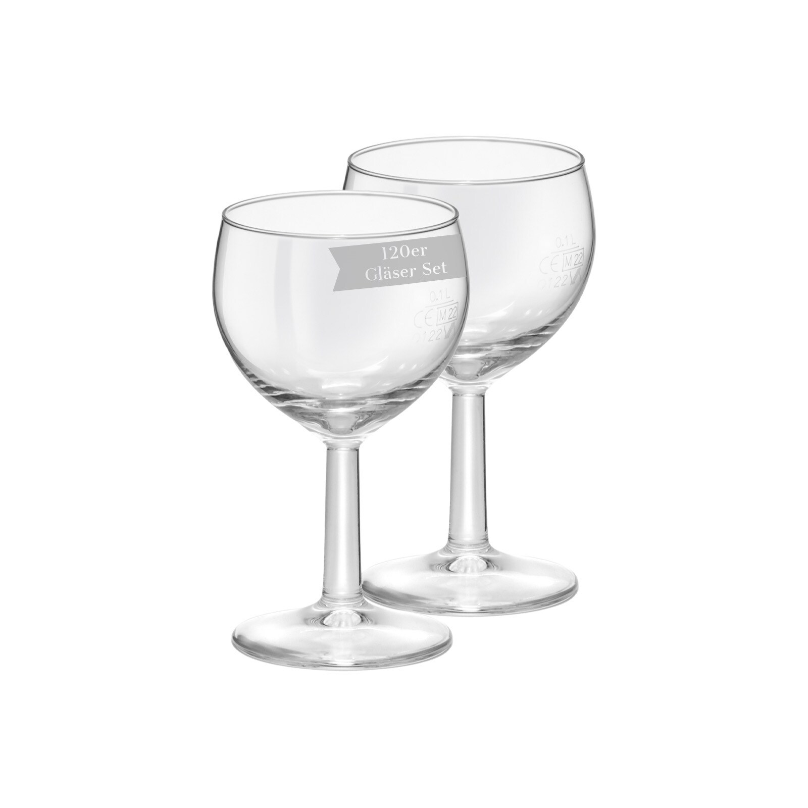 Weingläser geeicht Ballon Profi  120er Set