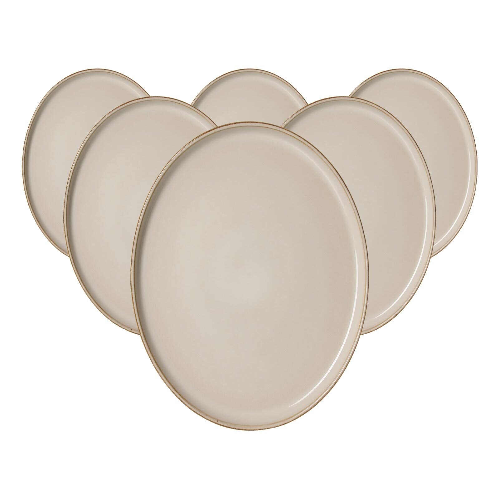 Platte Olivia 25 x 19 cm 6er Set