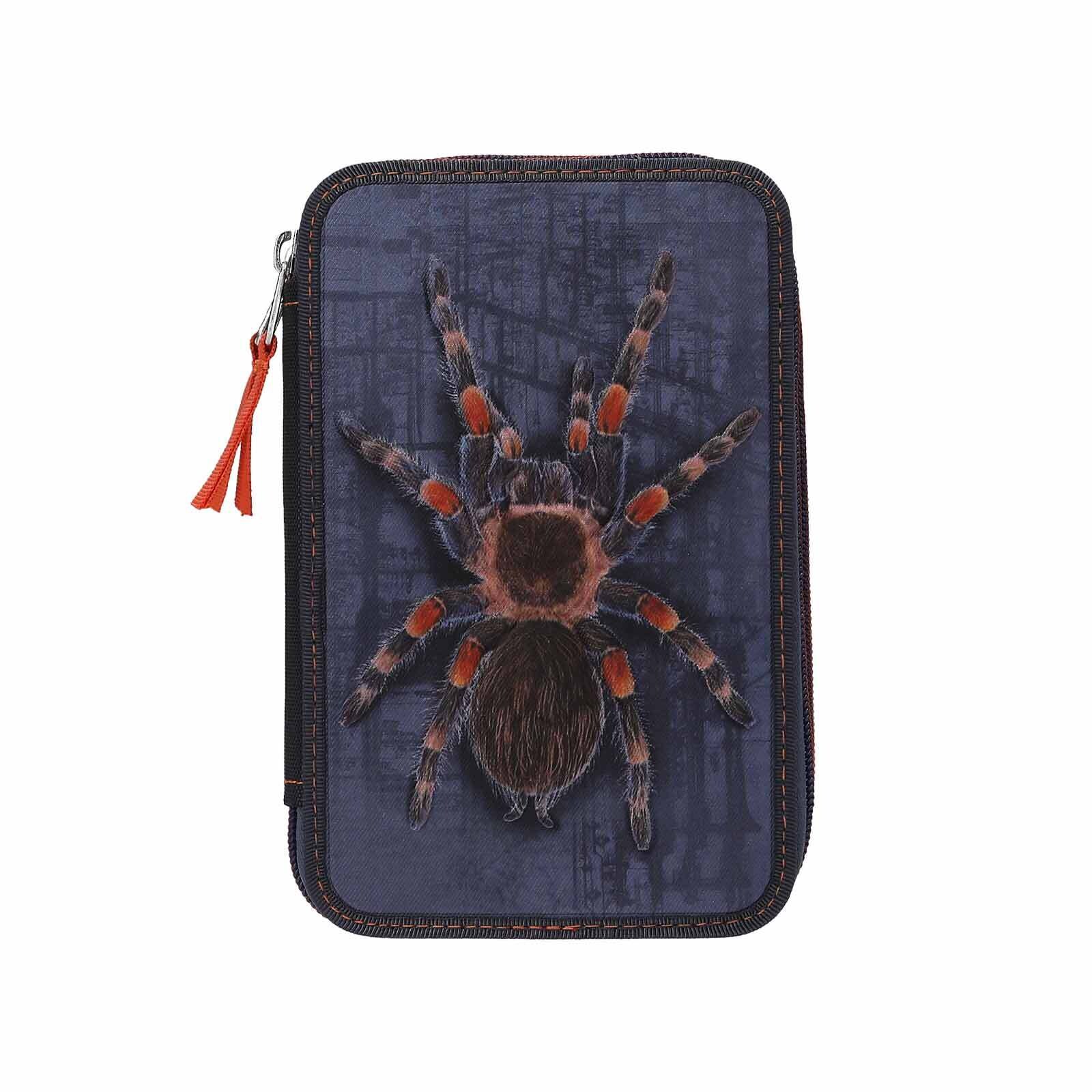 2-Fach Federtasche mit Spinne Adventure World 5,5 x 12 x 19 cm