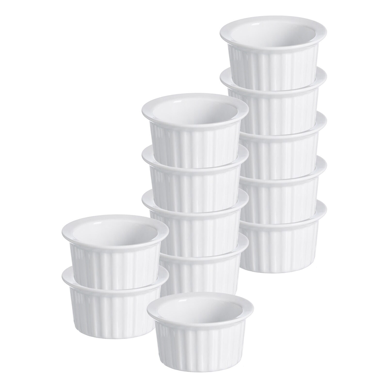 Auflaufformen Bianco ø 10 cm 12er Set