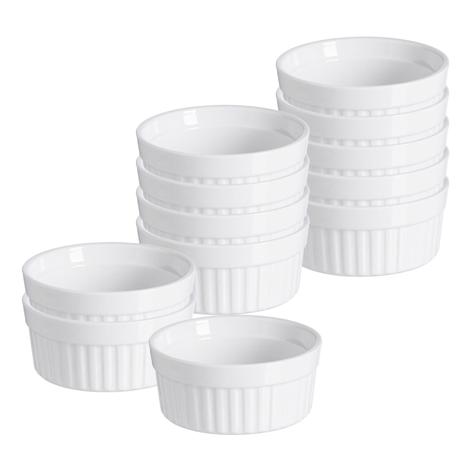 Auflaufformen Bianco ø 11 cm 12er Set