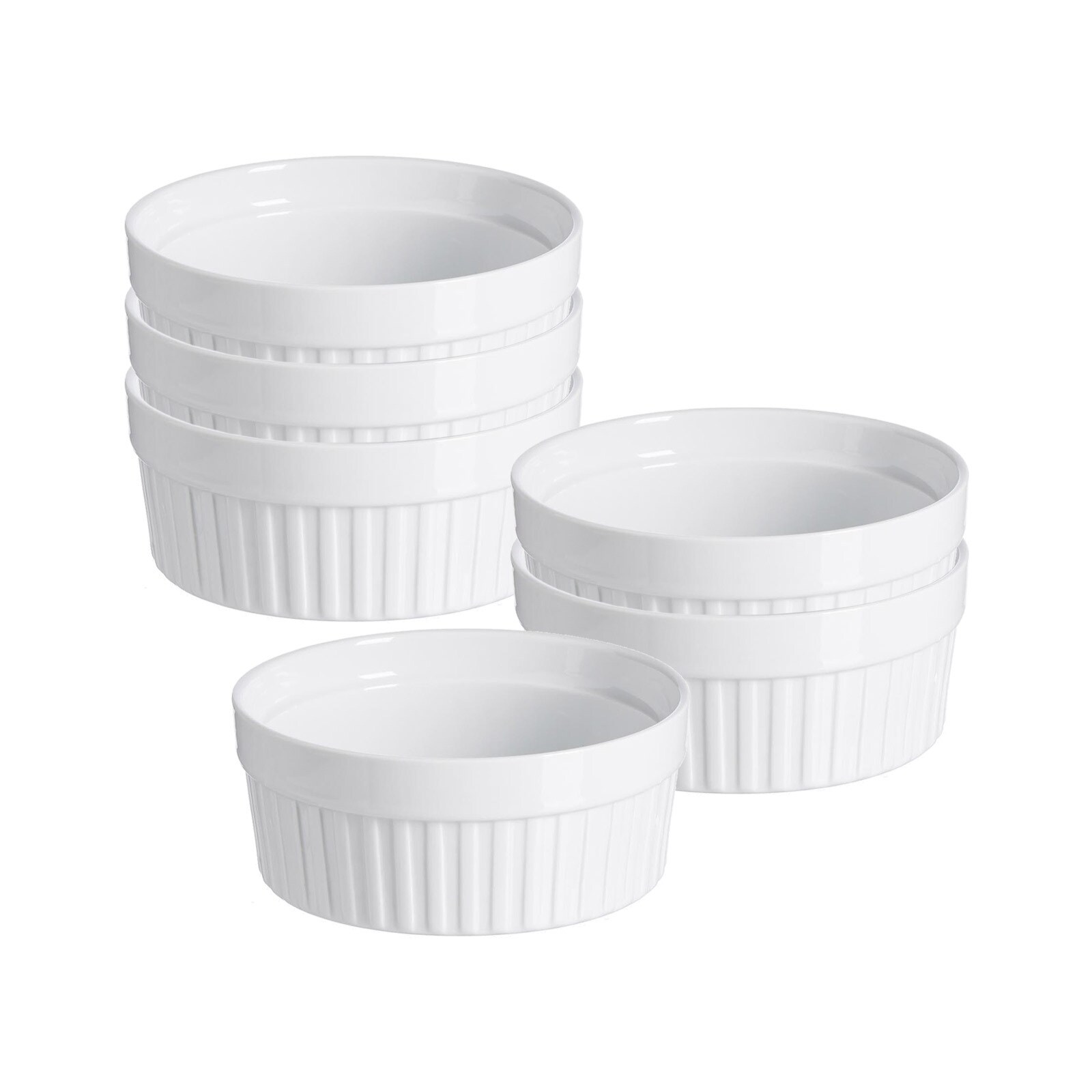 Auflaufformen Bianco ø 15 cm 6er Set