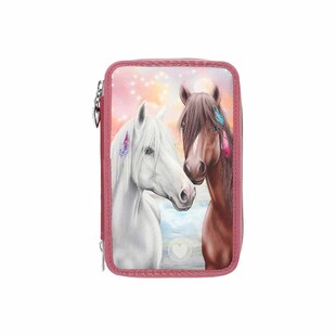 Depesche 3-Fach Federtasche LED Pferde Miss Melody 20 x 13 x 7,5 cm 
