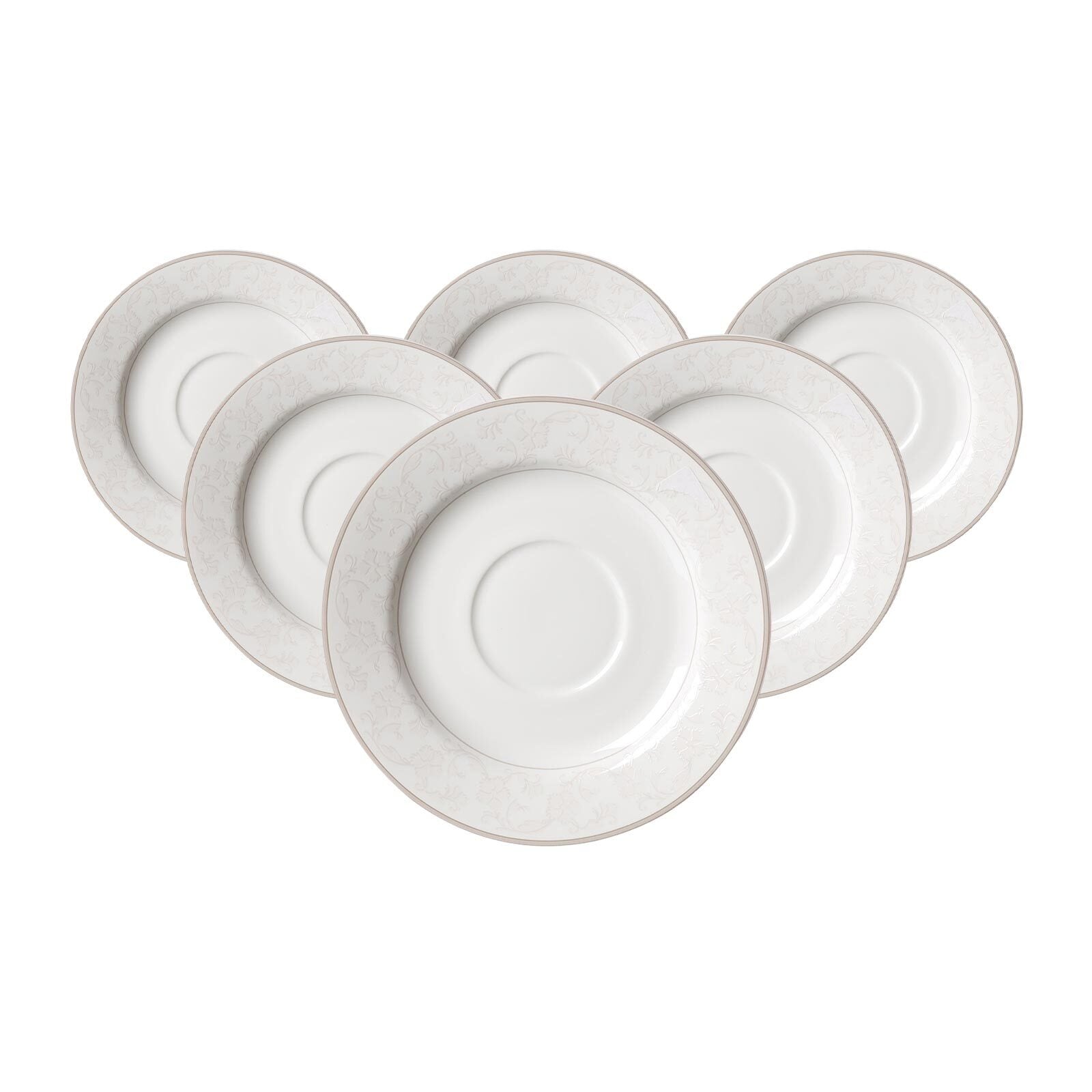 Ritzenhoff & Breker Kaffeeuntertassen Isabella &oslash; 15,5 cm 6er Set 