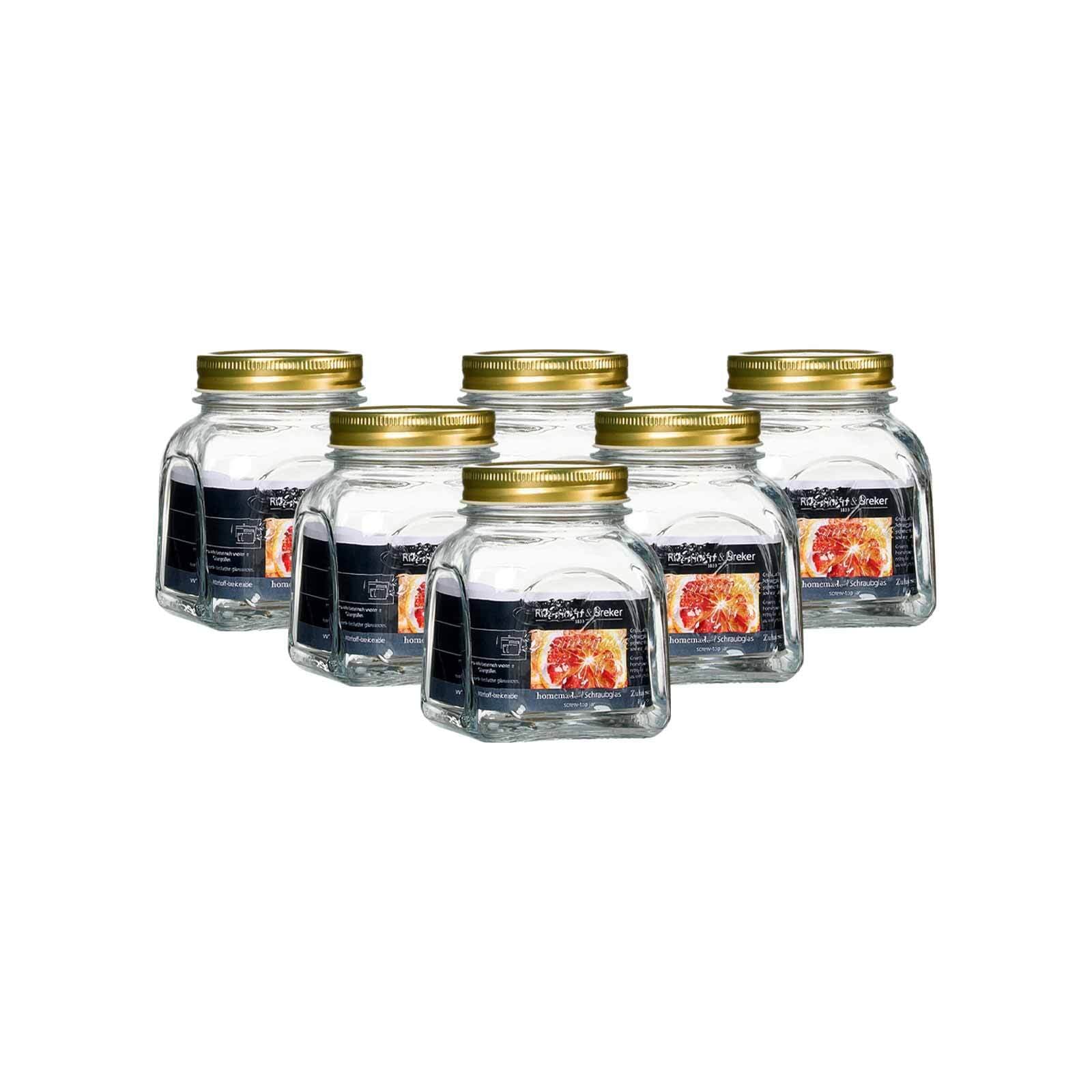 Ritzenhoff & Breker Einmachgl&auml;ser Homemade 500 ml 6er Set 
