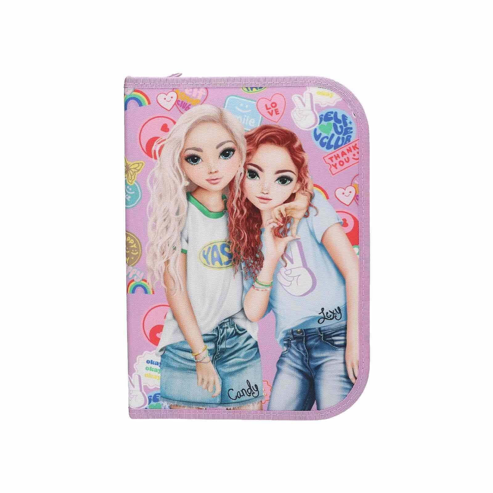 Deluxe Federtasche GIRL POWER inkl. Stifte TOPModel 5 x 15,5 x 22 cm