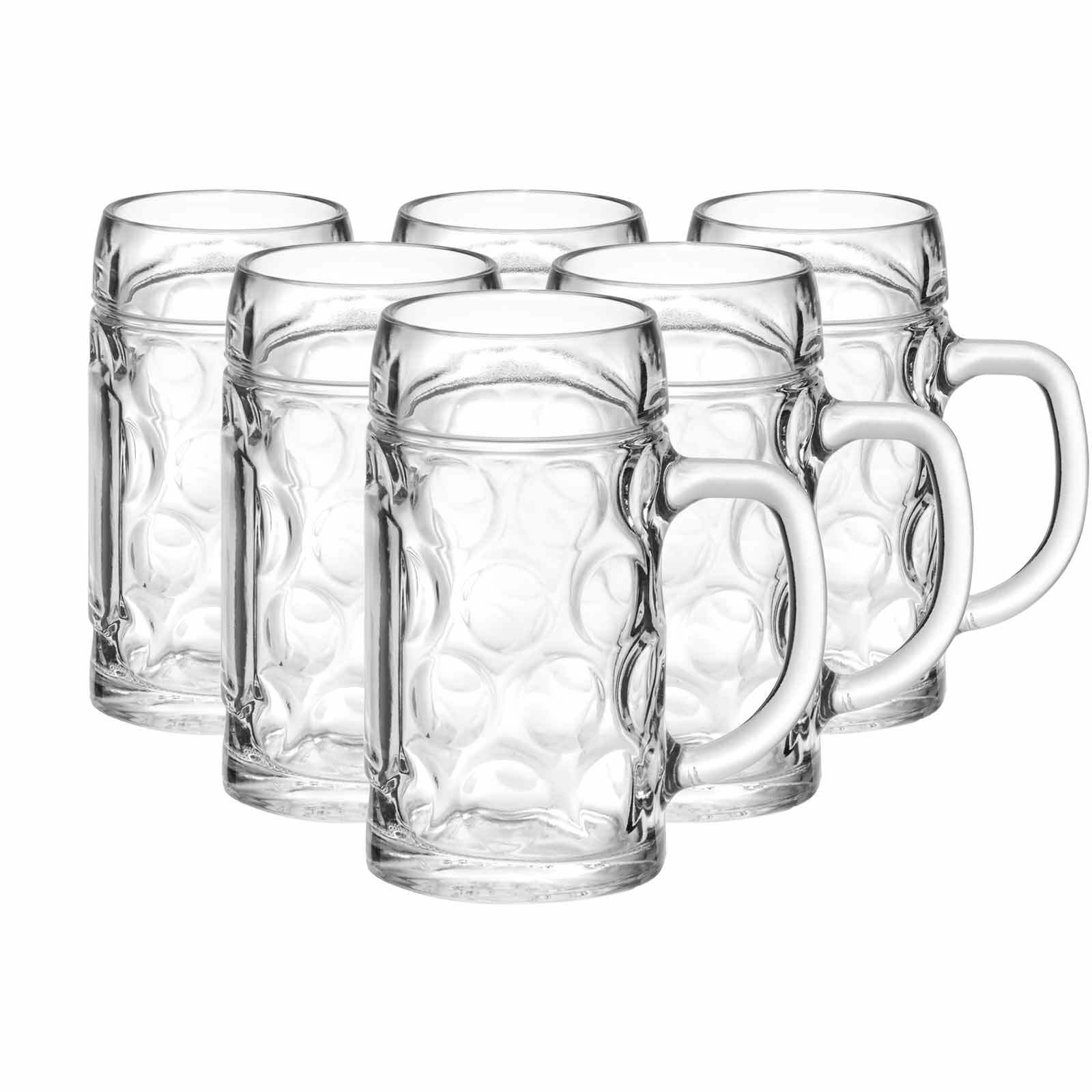 Van Well Bierkr&uuml;ge geeicht M&uuml;nchen 0,5 Liter 6er Set 