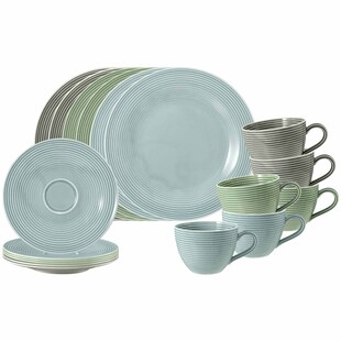 Seltmann Weiden Kaffeeservice Beat Color Glaze 18er Set 