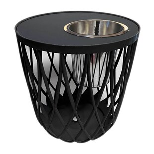 COOTAB COOLER TABLE Beistelltisch mit Edelstahl-Weinkühler Dubai 45 cm 