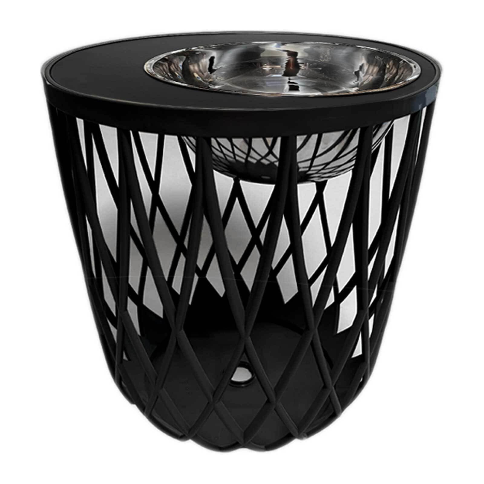 COOTAB COOLER TABLE 4-in-1 Loungetisch mit Edelstahl-K&uuml;hler Dubai 45 cm 