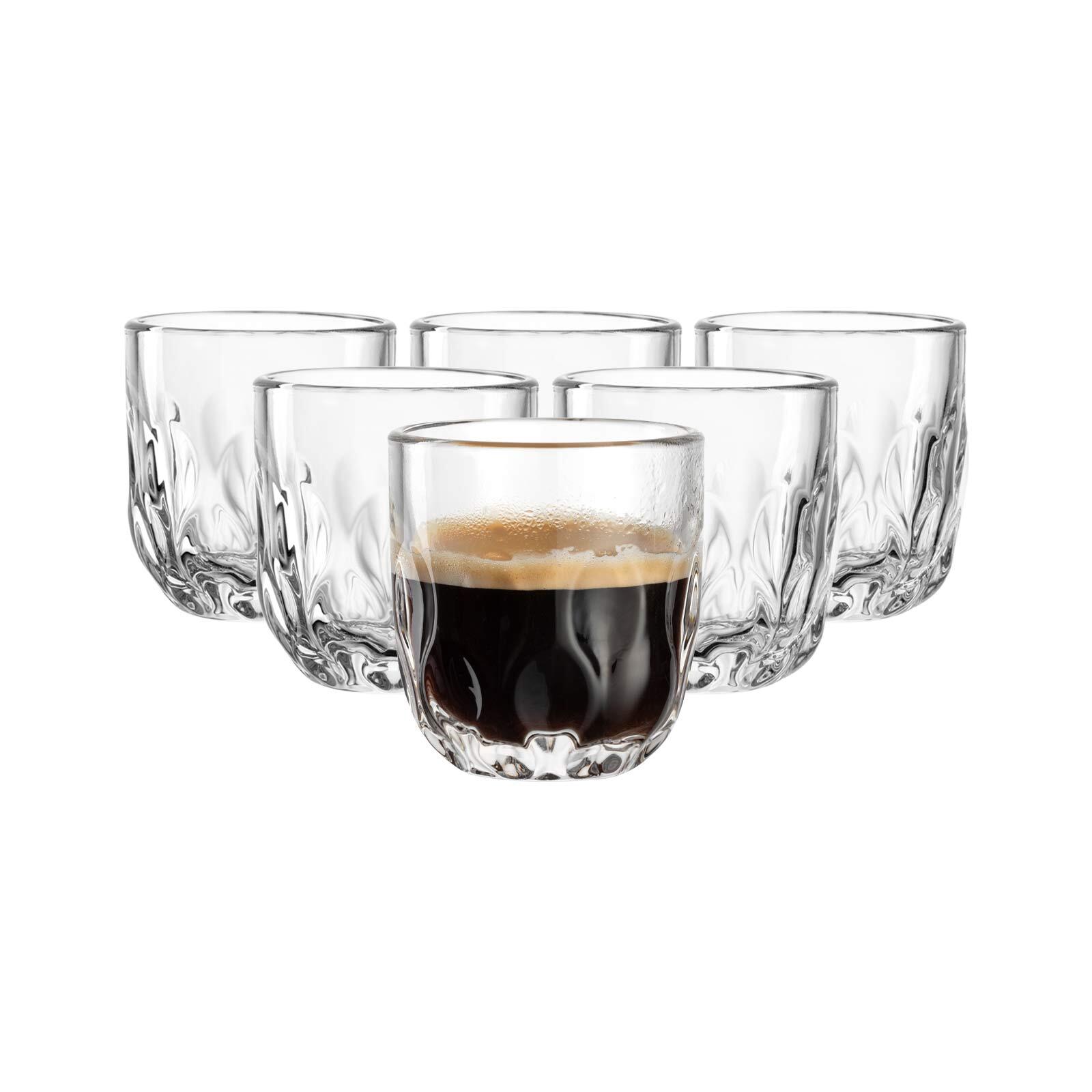 Leonardo Espressogl&auml;ser (3) Gocce 60 ml 6er Set 