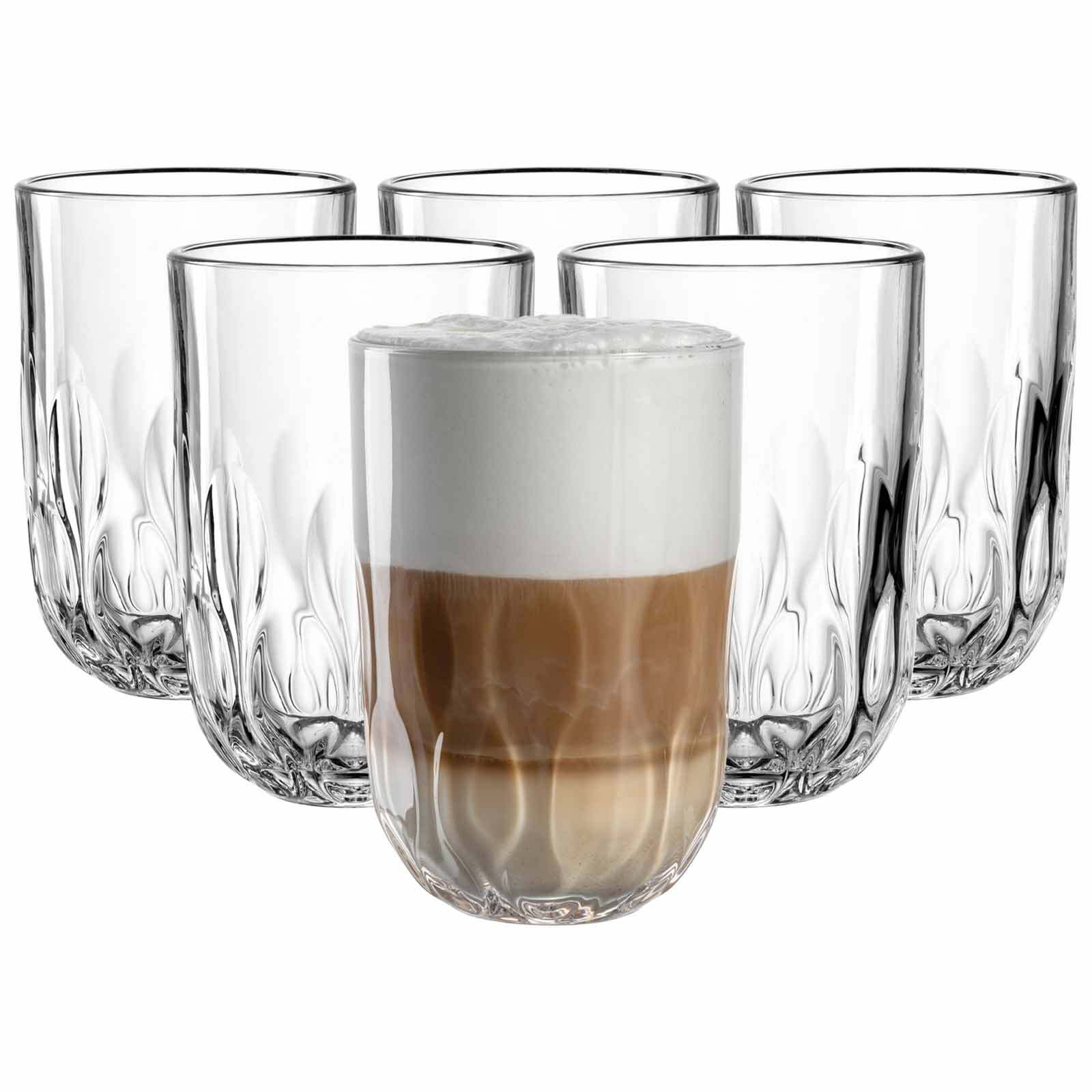 Leonardo Latte Macchiato Gl&auml;ser (3) Gocce 390 ml 6er Set 